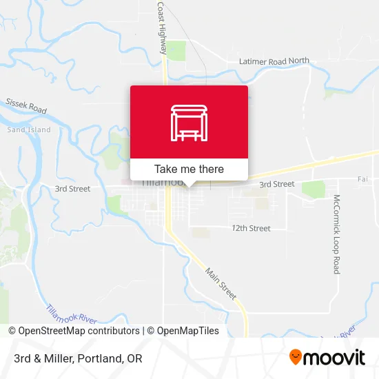 3rd & Miller map