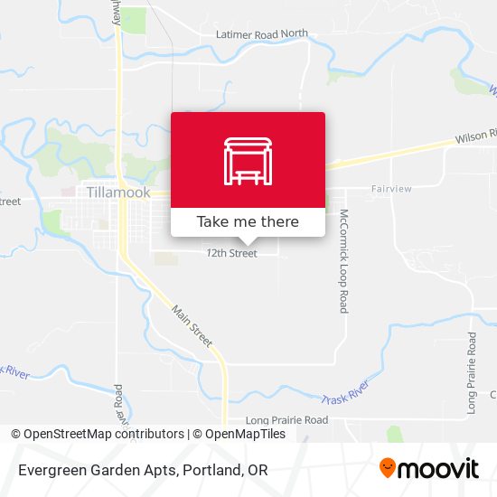 Mapa de Evergreen Garden Apts
