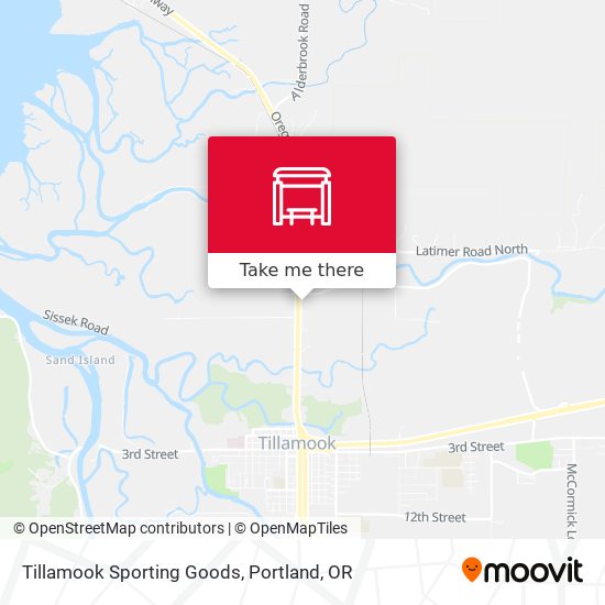 Mapa de Tillamook Sporting Goods