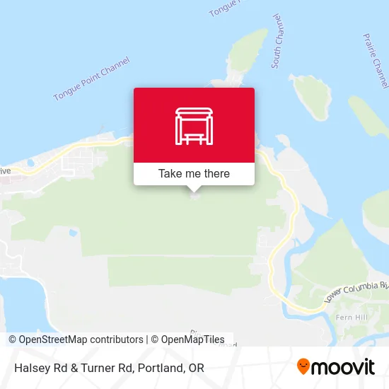 Mapa de Halsey Rd & Turner Rd