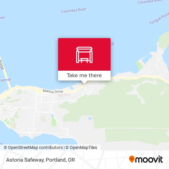 Astoria Safeway (Westbound) map