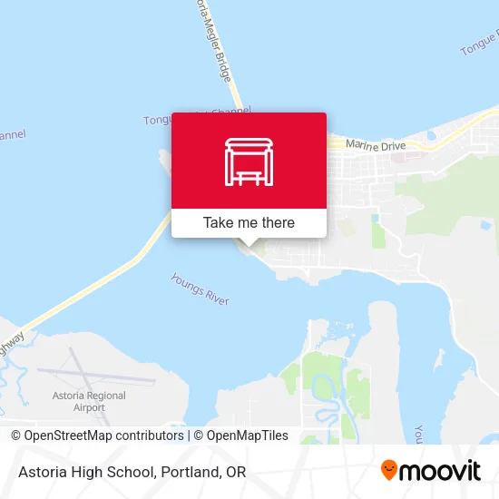 Astoria High School map