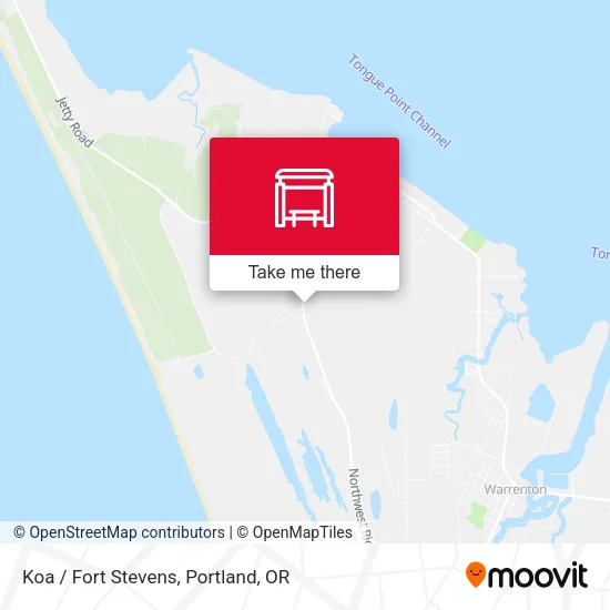 Mapa de Koa / Fort Stevens