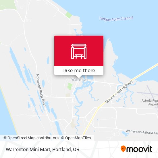 Mapa de Warrenton Mini Mart