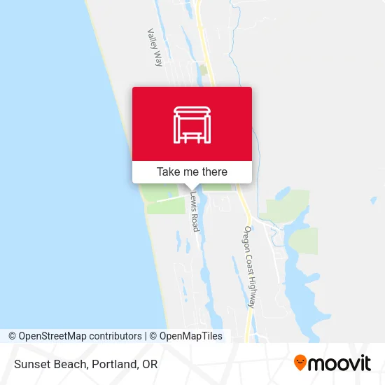 Sunset Beach map