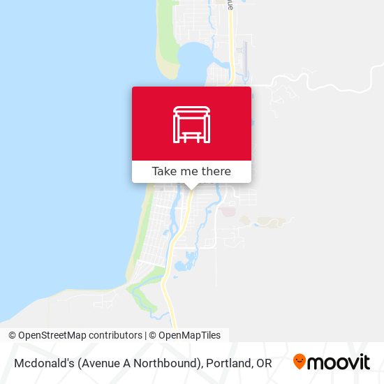 Mapa de Mcdonald's (Avenue A Northbound)