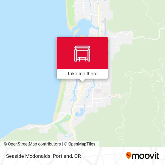 Seaside Mcdonalds map