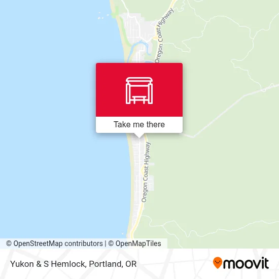 Yukon & S Hemlock map