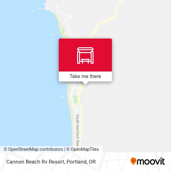 Cannon Beach Rv Resort map