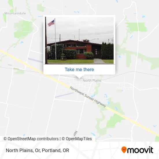 North Plains, Or map