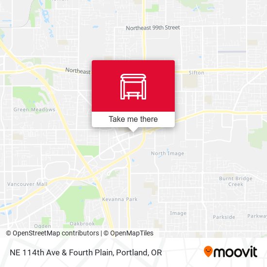 NE 114th Ave & Fourth Plain map