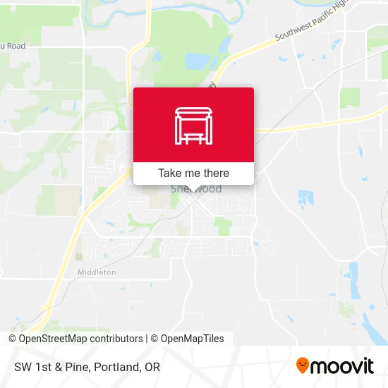 SW 1st & Pine map