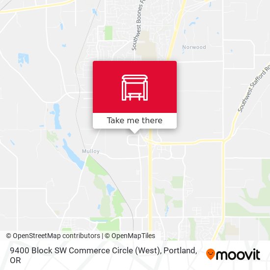 9400 Block SW Commerce Circle (West) map