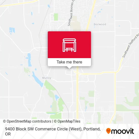 9400 Block SW Commerce Circle (West) map
