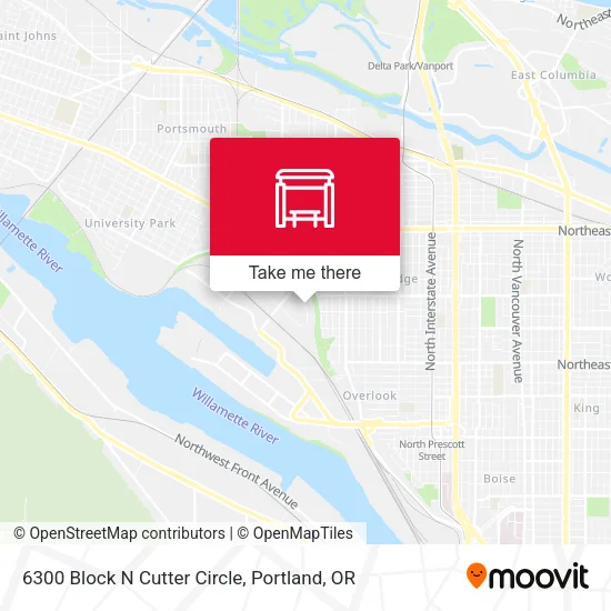 6300 Block N Cutter Circle map
