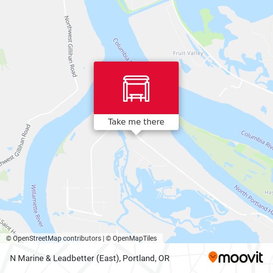 N Marine & Leadbetter (East) map