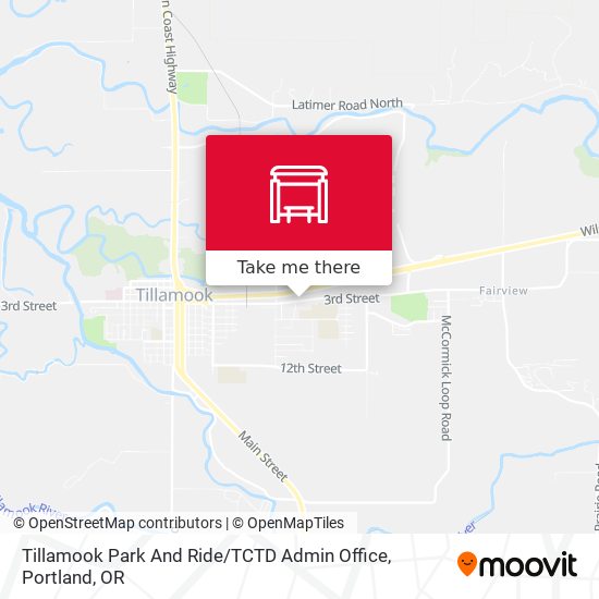 Mapa de Tillamook Park And Ride / TCTD Admin Office