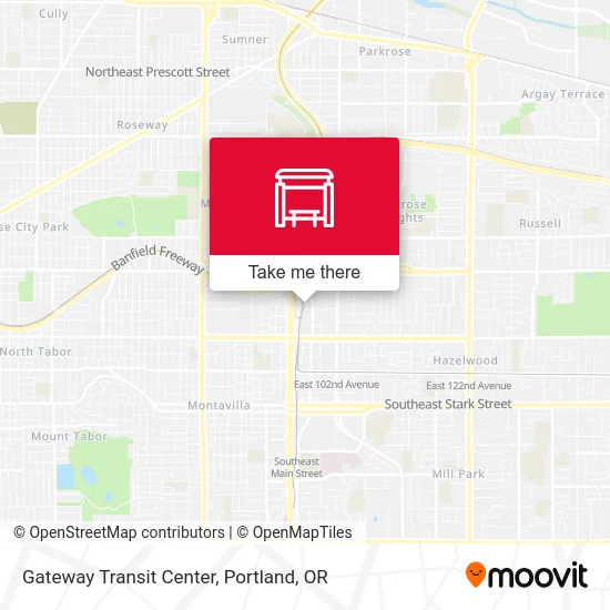 Mapa de Gateway Transit Center