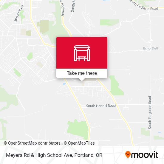 Meyers Rd & High School Ave map