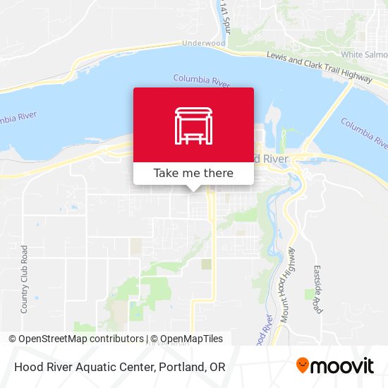 Mapa de Hood River Aquatic Center