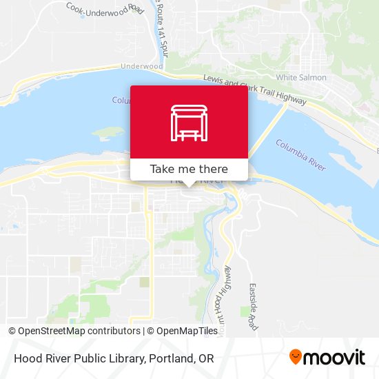 Mapa de Hood River Public Library