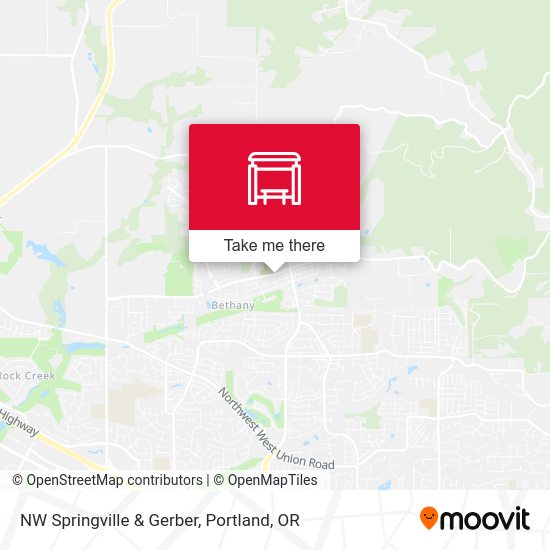 Mapa de NW Springville & Gerber
