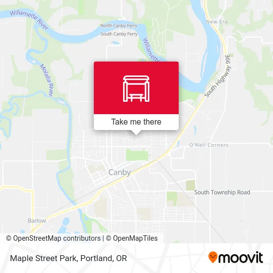 Maple Street Park map