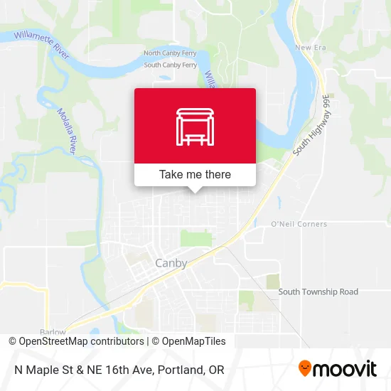 N Maple St & NE 16th Ave map