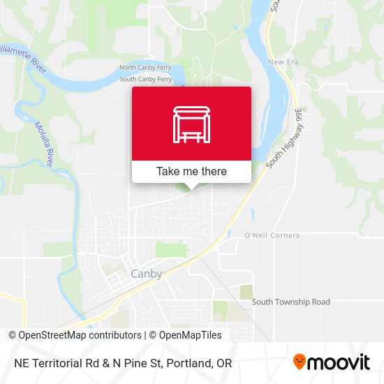 Mapa de NE Territorial Rd & N Pine St