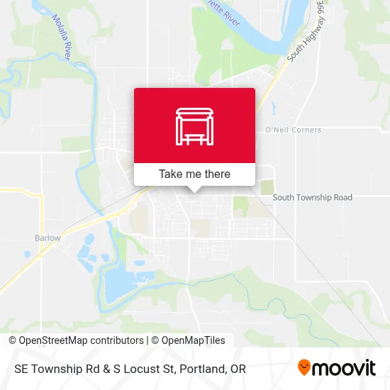 SE Township Rd & S Locust St map