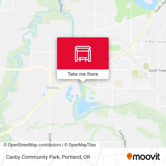 Canby Community Park map