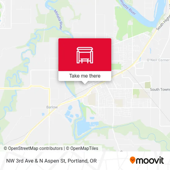 NW 3rd Ave & N Aspen St map