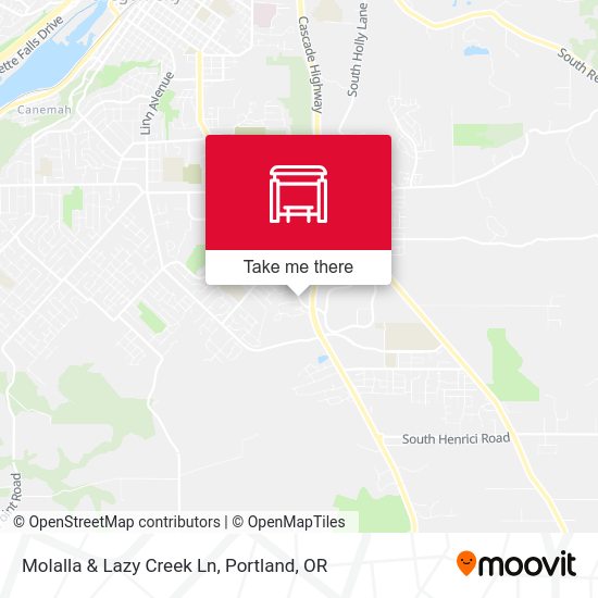 Molalla & Lazy Creek Ln map