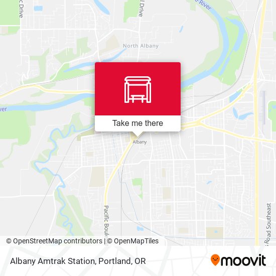 Albany Amtrak Station map