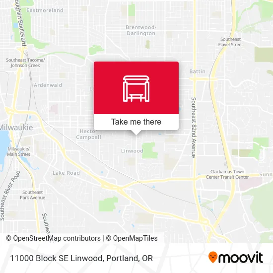 11000 Block SE Linwood map