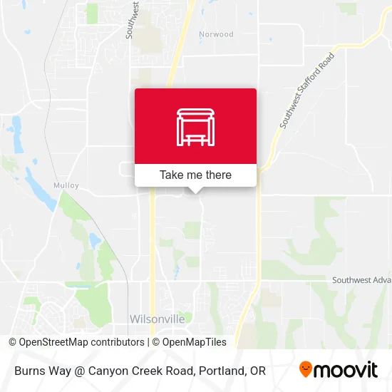 Burns Way @ Canyon Creek Road map