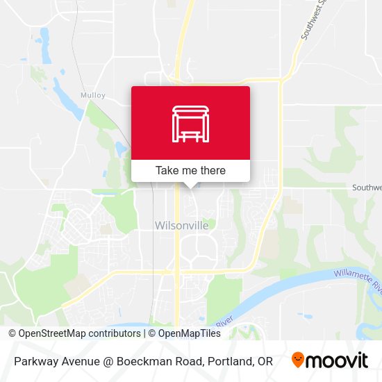Mapa de Parkway Avenue @ Boeckman Road