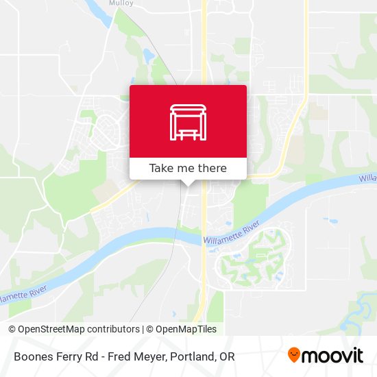 Boones Ferry Rd - Fred Meyer map