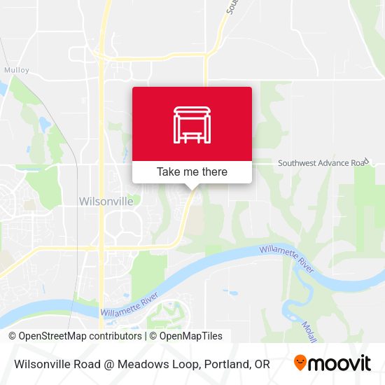 Wilsonville Road @ Meadows Loop map