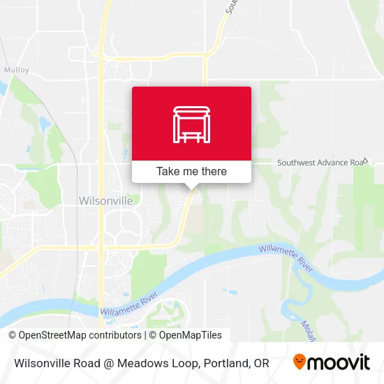 Wilsonville Road @ Meadows Loop map