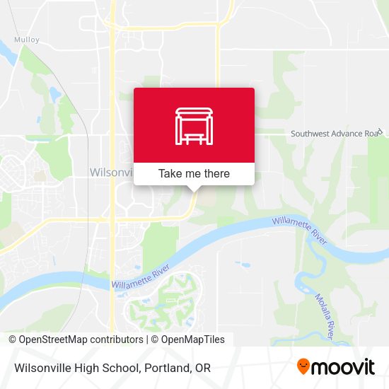 Wilsonville High School map