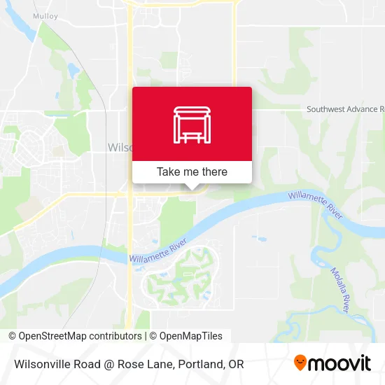 Wilsonville Road @ Rose Lane map