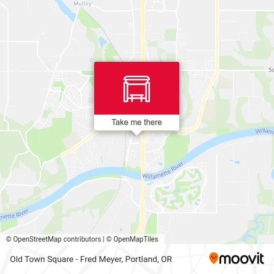 Old Town Square - Fred Meyer map