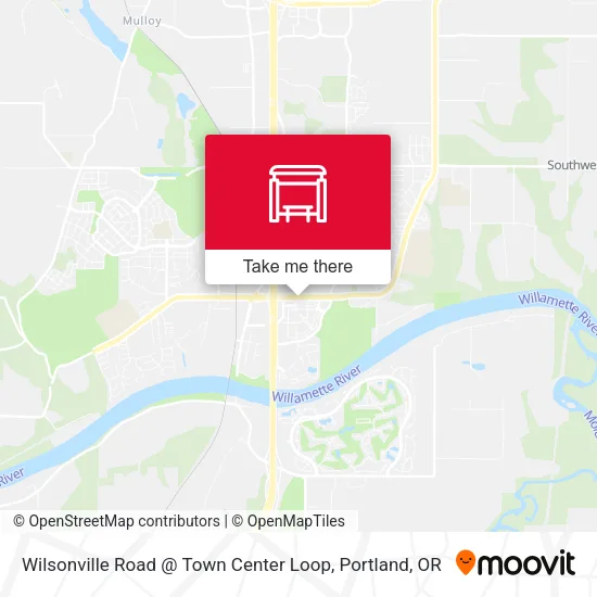 Wilsonville Road @ Town Center Loop map