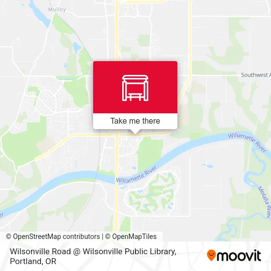 Wilsonville Road @ Wilsonville Public Library map