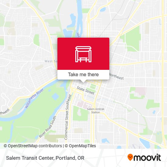 Salem Transit Center map