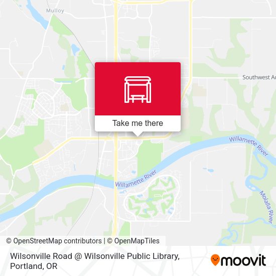 Mapa de Wilsonville Road @ Wilsonville Public Library