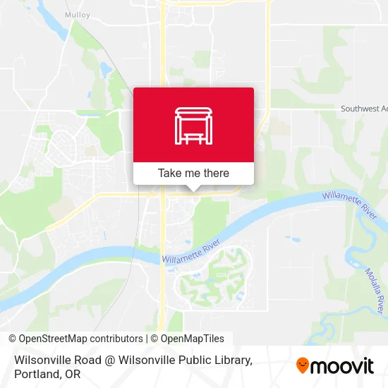 Wilsonville Road @ Wilsonville Public Library map