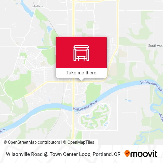 Wilsonville Road @ Town Center Loop map