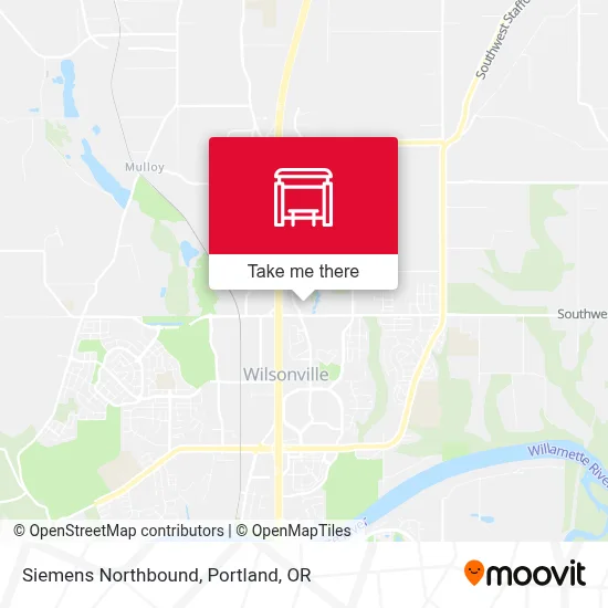 Siemens Northbound map